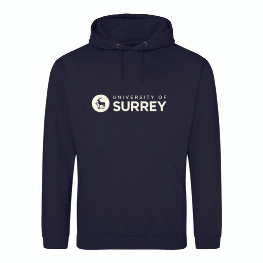 Surrey Hoodie Navy WHITE LOGO