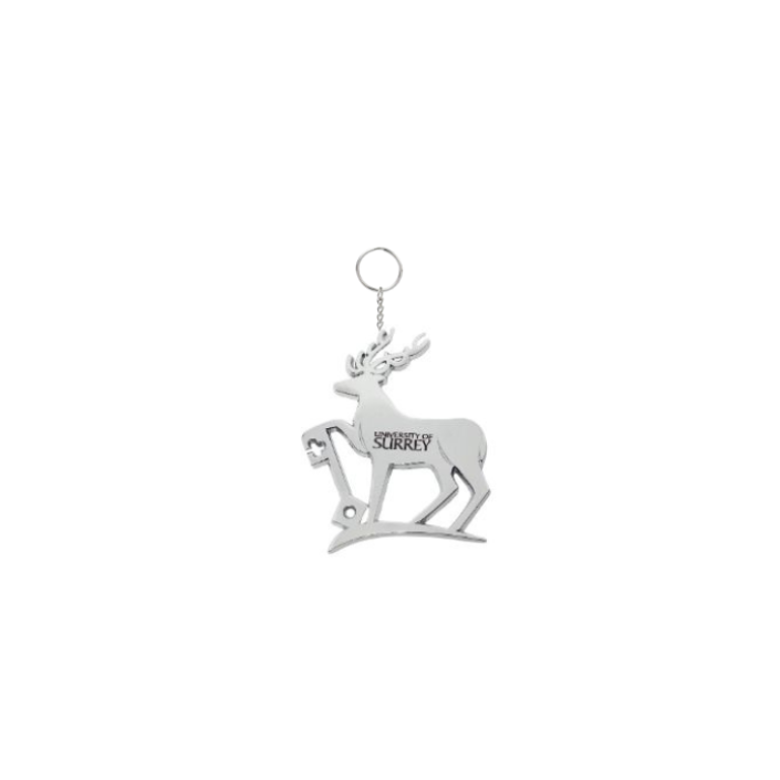 Stag Chrome Keyring