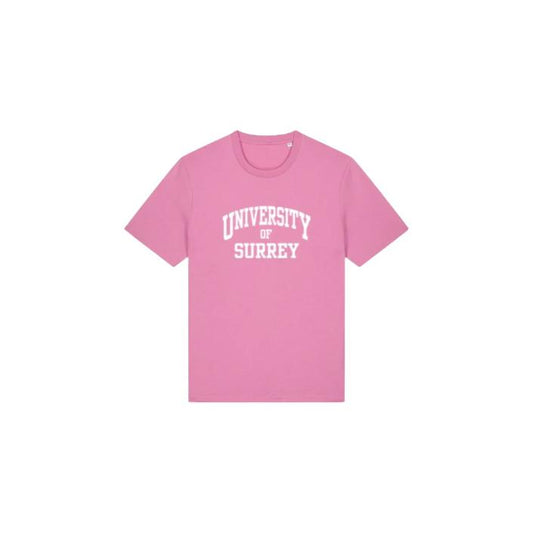 College Logo T-shirt - Bubble Pink