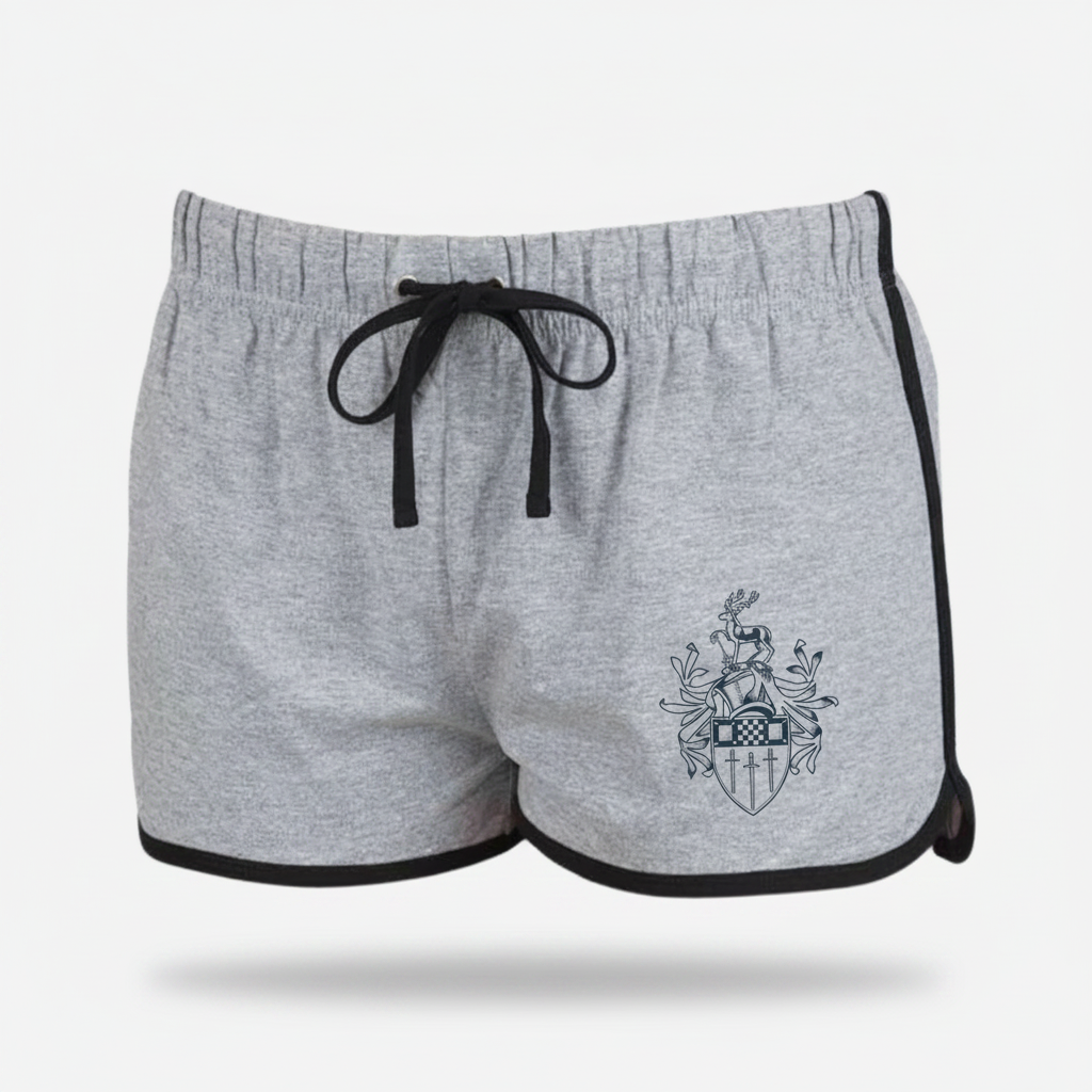 Women's Crest Retro Shorts Grey
