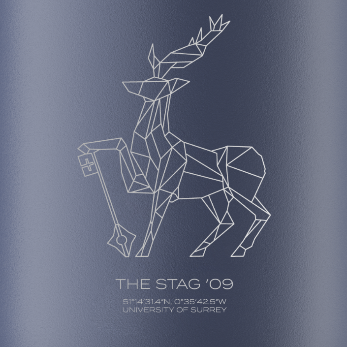Surrey Geometric Stag CHILLY'S Coffee Cup