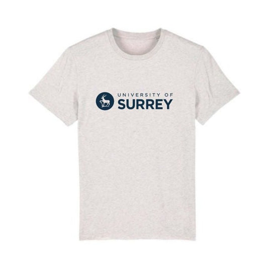 Surrey Official Logo T-shirt - Creme Heather Grey